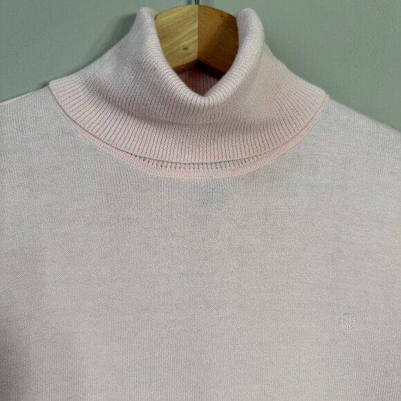 NWOT Lauren Ralph Lauren Knit Turtleneck Sweater Pullover Women's Small Pink - Picture 6 of 12